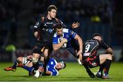 3 December 2016; Zane Kirchner of Leinster is tackled by Tavis Knoyle, right, and Pat Howard of Dragons during the Guinness PRO12 Round 10 match between Leinster and Newport Gwent Dragons at the RDS Arena in Ballsbridge, Dublin. Photo by Stephen McCarthy/Sportsfile