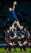 3 December 2016; Ross Molony of Leinster wins a line-out during the Guinness PRO12 Round 10 match between Leinster and Newport Gwent Dragons at the RDS Arena in Ballsbridge, Dublin. Photo by Seb Daly/Sportsfile