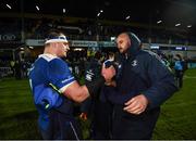 3 December 2016; Rhys Ruddock, left and Hayden Triggs of Leinster following the Guinness PRO12 Round 10 match between Leinster and Newport Gwent Dragons at the RDS Arena in Ballsbridge, Dublin. Photo by Stephen McCarthy/Sportsfile