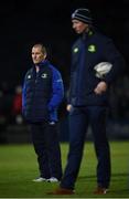 3 December 2016; Leinster senior coach Stuart Lancaster and head coach Leo Cullen, right, during the Guinness PRO12 Round 10 match between Leinster and Newport Gwent Dragons at the RDS Arena in Ballsbridge, Dublin. Photo by Stephen McCarthy/Sportsfile