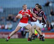 23 April 2011; Paddy Keenan, Louth, in action against Doran Harte, Westmeath. Allianz GAA Football Division 3 Final, Louth v Westmeath, Croke Park, Dublin. Picture credit: Ray McManus / SPORTSFILE