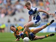 24 April 2011; Denis Booth, Laois, in action against Colm McFadden, Donegal. Allianz Football League Division 2 Final, Donegal v Laois, Croke Park, Dublin. Picture credit: David Maher / SPORTSFILE