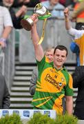 24 April 2011; Donegal captain Michael Murphy lifts the cup. Allianz Football League Division 2 Final, Donegal v Laois, Croke Park, Dublin. Picture credit: David Maher / SPORTSFILE