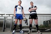26 April 2011; Pictured at the Ulster Bank League Division 1 Final photocall are Frank Cogan, Cork Constitution RFC, left, and Conal Keane, Old Belvedere RFC. The two teams will go head to head in the final this Sunday May 1st in Donnybrook Stadium. Ulster Bank League Final Photocall, Ulster Bank, Georges Quay, Dublin. Picture credit: Brian Lawless / SPORTSFILE