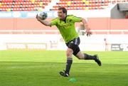 26 April 2011; Munster's Marcus Horan collects a pass during squad training ahead of their Amlin Challenge Cup Semi-Final against Harlequins on Saturday. Munster Rugby Squad Training, Thomond Park, Limerick. Picture credit: Brendan Moran / SPORTSFILE