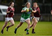 4 December 2016; Aoife McCoy of Shane O'Neills in action against Erin Coyle of Annaghdown during the All Ireland Ladies Football Intermediate Club Championship Final 2016 match between Annaghdown and Shane O’Neills at Parnell Park in Dublin. Photo by Sam Barnes/Sportsfile