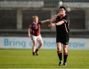 4 December 2016; Referee Stephen McNulty  during the All Ireland Ladies Football Intermediate Club Championship Final 2016 match between Annaghdown and Shane O’Neills at Parnell Park in Dublin. Photo by Sam Barnes/Sportsfile