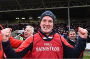 4 December 2016; Cuala manager Mattie Kenny celebrates at the end of the AIB Leinster GAA Hurling Senior Club Championship Final match between O'Loughlin Gaels and Cuala at O'Moore Park in Portlaoise, Co Laois. Photo by David Maher/Sportsfile