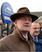 4 December 2016; Trainer Willie Mullins in the parade ring after sending out Airlie Beach to win the Bar One Racing Royal Bond Novice Hurdle at Fairyhouse Racecourse in Ratoath Co Meath. Photo by Cody Glenn/Sportsfile