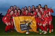 4 December 2016; Shelbourne FC players celebrate following the Continental Tyres Women's National League game between Peamount United and Shelbourne FC at Greenogue in Newcastle, Dublin. Photo by Ramsey Cardy/Sportsfile