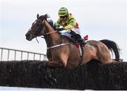 4 December 2016; Forever Gold, with Chris Timmons up, jump the last on their way to winning the Bar One Racing Porterstown Handicap Steeplechase at Fairyhouse Racecourse in Ratoath Co Meath. Photo by Cody Glenn/Sportsfile