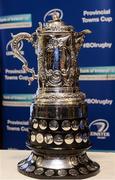 4 December 2016; A general view of the trophy ahead of the Bank of Ireland Leinster Towns Cup Draw at Wicklow RFC in Wicklow Town, Co Wicklow. Photo by Seb Daly/Sportsfile