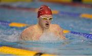 4 December 2016; Liam Doyle of Dolphin SC on his way to winning the Mens 200M breaststroke the Irish Short Course swimming Championships at Lagan Valley Leisureplex, Lisburn, Co Antrim. Photo by Oliver McVeigh/Sportsfile