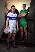 5 December 2016; St. Vincent’s captain Diarmuid Connolly, left, is pictured alongside Rhode star Niall McNamee ahead of the AIB GAA Leinster Senior Football Club Championship Final on Sunday 11th December. Photo by Ramsey Cardy/Sportsfile