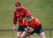 5 December 2016; Stephen Archer of Munster supported by team-mate Dave Foley during squad training at the University of Limerick in Limerick. Photo by Diarmuid Greene/Sportsfile