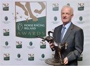 28 November 2016; Willie Mullins, winner of the National Hunt Racing Award, at the 2016 Horse Racing Ireland Awards at Leopardstown Racecourse in Dublin. Photo by Piaras Ó Mídheach/Sportsfile