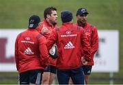 5 December 2016; Munster players including CJ Stander and Simon Zebo during squad training at the University of Limerick in Limerick. Photo by Diarmuid Greene/Sportsfile