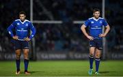 3 December 2016; Ross Byrne, right, and Adam Byrne of Leinster during the Guinness PRO12 Round 10 match between Leinster and Newport Gwent Dragons at the RDS Arena in Ballsbridge, Dublin. Photo by Stephen McCarthy/Sportsfile