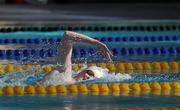 28 April 2011; Conor Donnelly, from Leander Swimming Club, Belfast, on his way to winning the 1500m Freestyle at the Irish National Long Course Swimming Championships 2011. National Aquatic Centre, Abbotstown, Co. Dublin. Picture credit: Matt Browne / SPORTSFILE