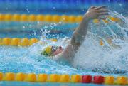 28 April 2011; Aisling Cooney, from ESB Swimming Club, Dublin, on her way to winning the 100m Backcrawl at the Irish National Long Course Swimming Championships 2011. National Aquatic Centre, Abbotstown, Co. Dublin. Picture credit: Matt Browne / SPORTSFILE