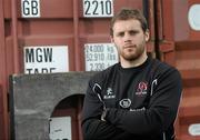 19 April 2011; Ulster's Darren Cave during a press conference ahead of their Celtic League match against Connacht on Friday April 22. Ulster Rugby Squad Press Conference, Newforge Training Ground, Belfast, Co. Antrim. Picture credit: Oliver McVeigh / SPORTSFILE