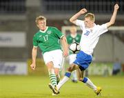 28 April 2011; John Mountney, Republic of Ireland U18, in action against Lee Close, England U18. Centenary Shield, Republic of Ireland U18 v England U18, Tallaght Stadium, Tallaght, Co. Dublin. Picture credit: Pat Murphy / SPORTSFILE