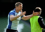 29 April 2011; Leinster's Jamie Heaslip during the Captain's Run ahead of their Heineken Cup Semi-Final match against Toulouse on Saturday. Leinster Rugby Squad Captain's Run, Aviva Stadium, Lansdowne Road, Dublin. Picture credit: Brian Lawless / SPORTSFILE