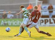 29 April 2011; Gary McCabe, Shamrock Rovers, in action against Paul Sinnot, Galway United. Airtricity League Premier Division, Galway United v Shamrock Rovers, Terryland Park, Galway. Picture credit: Ray Ryan / SPORTSFILE