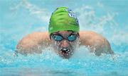 30 April 2011; Eoin Gray, Trojan Swim Club, in action during his heat of the Men's 100m Butterfly at the Irish National Long Course Swimming Championships 2011. National Aquatic Centre, Abbotstown, Co. Dublin. Picture credit: Brendan Moran / SPORTSFILE