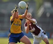 30 April 2011; Marla Candon, Roscommon, in action against Ruth Kearney, Westmeath. Bord Gais Energy National Football League Division Four Final, Westmeath v Roscommon, Cusack Park, Ennis, Co. Clare. Picture credit: David Maher / SPORTSFILE