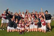30 April 2011; The Westmeath squad celebrate at the end of the game. Bord Gais Energy National Football League Division Four Final, Westmeath v Roscommon, Cusack Park, Ennis, Co. Clare. Picture credit: David Maher / SPORTSFILE