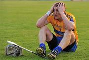 30 April 2011; A dejected Conor Cooney, Clare, at the end of the game. Allianz Hurling League Division 2 Final, Clare v Limerick, Cusack Park, Ennis, Co. Clare. Picture credit: David Maher / SPORTSFILE