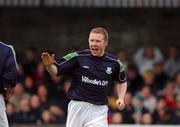 16 December 2001; Sean Francis of Shamrock Rovers, celebrates after Alan Bennett of Cork City scores an own goal during the FAI Carlsberg Cup Second Round match between Cork City and Shamrock Rovers at Turners Cross in Cork. Photo by David Maher/Sportsfile