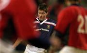 1 December 2001; Ronan O'Gara of Munster during the Celtic League Quarter-Final match between Munster and Llanelli at Thomond Park in Limerick. Photo by Brendan Moran/Sportsfile