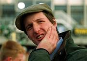28 December 2001; Trainer Edward Hales on Day Three of the Leopardstown Christmas Festival at Leopardstown Racecourse in Dublin. Photo by Matt Browne/Sportsfile