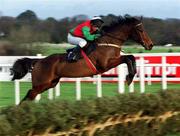 28 December 2001; Limestone Lad, with Paul Carberry up, jumps the last on Day Three of the Leopardstown Christmas Festival at Leopardstown Racecourse in Dublin. Photo by Matt Browne/Sportsfile