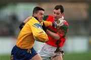 23 December 2001; Senan Connell of Na Fianna in action against Trevor Doyle of Na Fianna during the AIB Leinster Senior Club Football Championship Final Replay match between Rathnew and Na Fianna at St Conleth's Park in Newbridge, Kildare. Photo by Damien Eagers/Sportsfile