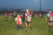 5 January 2002; Will Greenwood of Harlequins makes his way off the pitch following the Heineken Cup Pool 4 Round 5 match between Munster and Harlequins at Thomond Park in Limerick. Photo by Matt Browne/Sportsfile