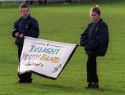 6 January 2002; Members of Tallaght Youth Band pictured prior to the 2002 Hurling Blue Stars Exibition Game between Blue Stars and Dublin at Thomas Davis GAA Club in Tallaght, Dublin. Photo by Brian Lawless/Sportsfile