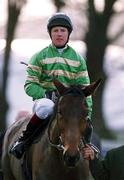 28 December 2001; Charlie Swan after riding Like-A-Butterfly to win the O'Dwyers Stillorgan Orchard Novice Hurdle on Day Three of the Leopardstown Christmas Festival at Leopardstown Racecourse in Dublin. Photo by Matt Browne/Sportsfile