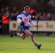 6 January 2002; Johnny McGuirk of Blue Stars during the 2002 Hurling Blue Stars Exibition Game between Blue Stars and Dublin at Thomas Davis GAA Club in Tallaght, Dublin. Photo by Ray McManus/Sportsfile