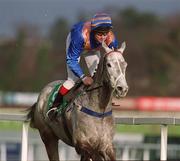 27 December 2001; Mighty Mist, with Conor O'Dwyer up, during the Paddy Power Festival 3-Y-O Hurdle on Day Two of the Leopardstown Christmas Festival at Leopardstown Racecourse in Dublin. Photo by Damien Eagers/Sportsfile