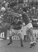 30 September 1980; Jimmy Barry Murphy of Cork in action against Mick Spillane of Kerry during the Munster Senior Football Championship Final match between Kerry and Cork at Fitzgerald Stadium in Killarney, Kerry. Photo by Ray McManus/Sportsfile