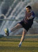 11 January 2001; Rob Henderson during a Munster training session in Toulouse, France.