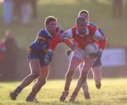 13 January 2001; Keith Lynch of Louth in action against Barry O'Donovan of Wicklow during the O'Byrne Cup Semi-Final match between Louth and Wicklow at O'Raghallaighs GAA Club in Drogheda, Louth. Photo by Ray McManus/Sportsfile