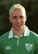 15 January 2002; Paddy Wallace during a Ireland Rugby squad training session and press conference at Thomond Park in Limerick. Photo by Brendan Moran/Sportsfile