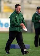 15 January 2002; National Fitness Advisor Michael McGurn during a Ireland Rugby squad training session and press conference at Thomond Park in Limerick. Photo by Brendan Moran/Sportsfile