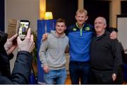8 December 2016; Ahead of the back to back Champions Cup games against Northampton Saints and the Christmas Guinness PRO12 fixtures, the Leinster Rugby coaching team of Leo Cullen, Stuart Lancaster, Girvan Dempsey and John Fogarty met Season Ticket Holders at an event in the RDS Arena as a thank you for their continued support of the team. Pictured is Leinster head coach Leo Cullen meeting with Leinster Season Ticket Holders. RDS, Ballsbridge, Dublin. Photo by Piaras Ó Mídheach/Sportsfile