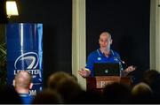 8 December 2016; Ahead of the back to back Champions Cup games against Northampton Saints and the Christmas Guinness PRO12 fixtures, the Leinster Rugby coaching team of Leo Cullen, Stuart Lancaster, Girvan Dempsey and John Fogarty met Season Ticket Holders at an event in the RDS Arena as a thank you for their continued support of the team. Pictured is Leinster senior coach Stuart Lancaster. RDS, Ballsbridge, Dublin. Photo by Piaras Ó Mídheach/Sportsfile