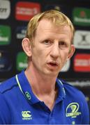 8 December 2016; Leinste head coach Leo Cullen during a press conference at Leinster Rugby HQ in UCD, Belfield, Dublin. Photo by Cody Glenn/Sportsfile
